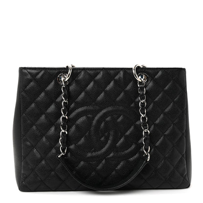 Chanel Caviar Quilted Grand Shopping Tote GST Black 1 of 10