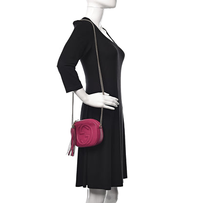Gucci Cellarius Calfskin Mini Soho Chain Bag Peonia Flower 2 of 7