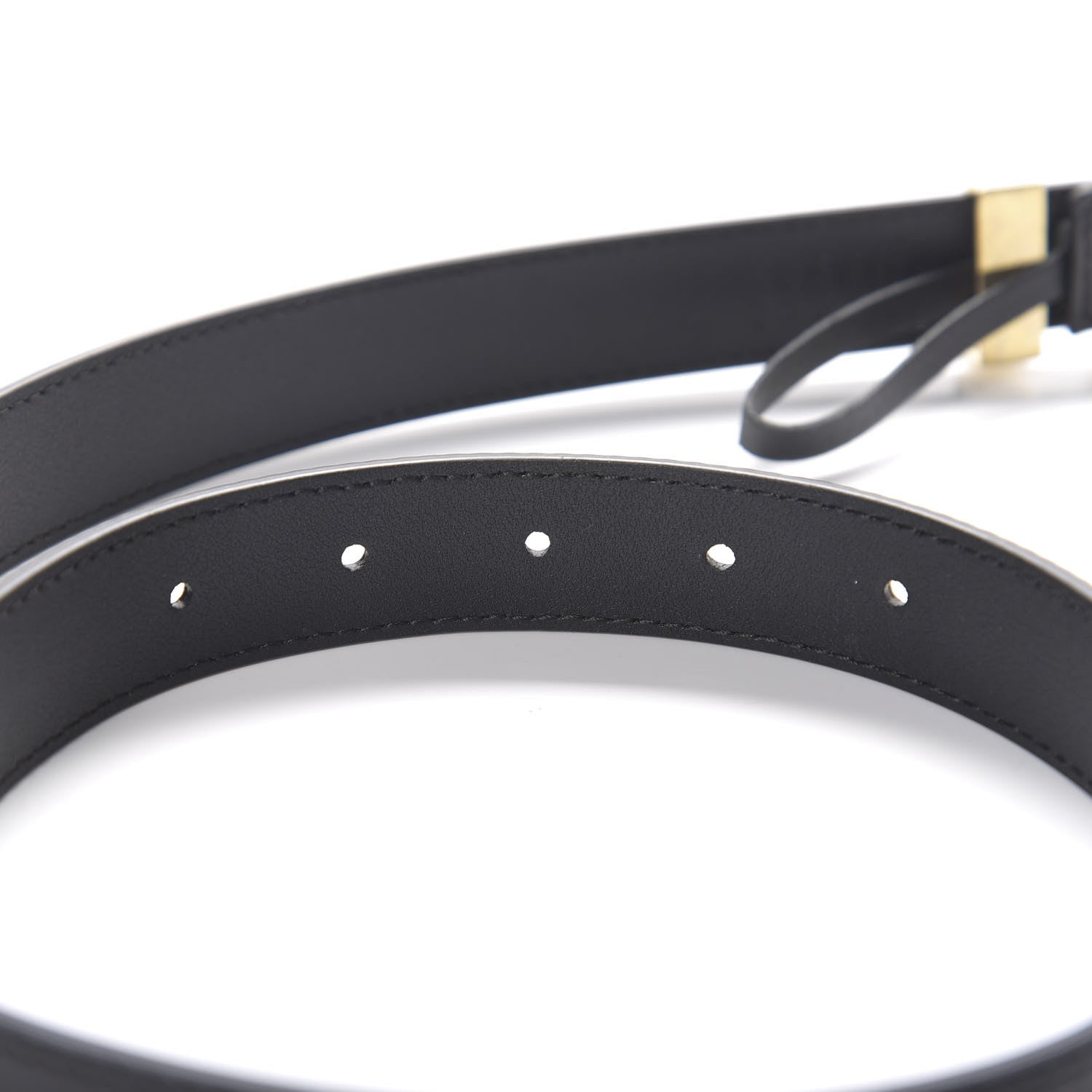 Gucci Moon Calfskin Torchon Double G 25mm Belt 75 30 Black 5 of 6