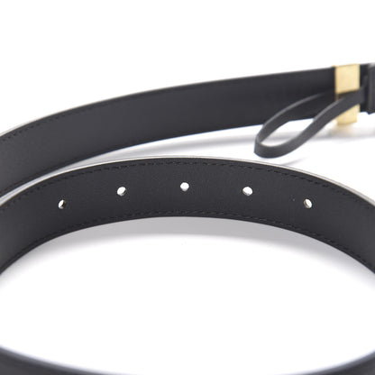 Gucci Moon Calfskin Torchon Double G 25mm Belt 75 30 Black 5 of 6