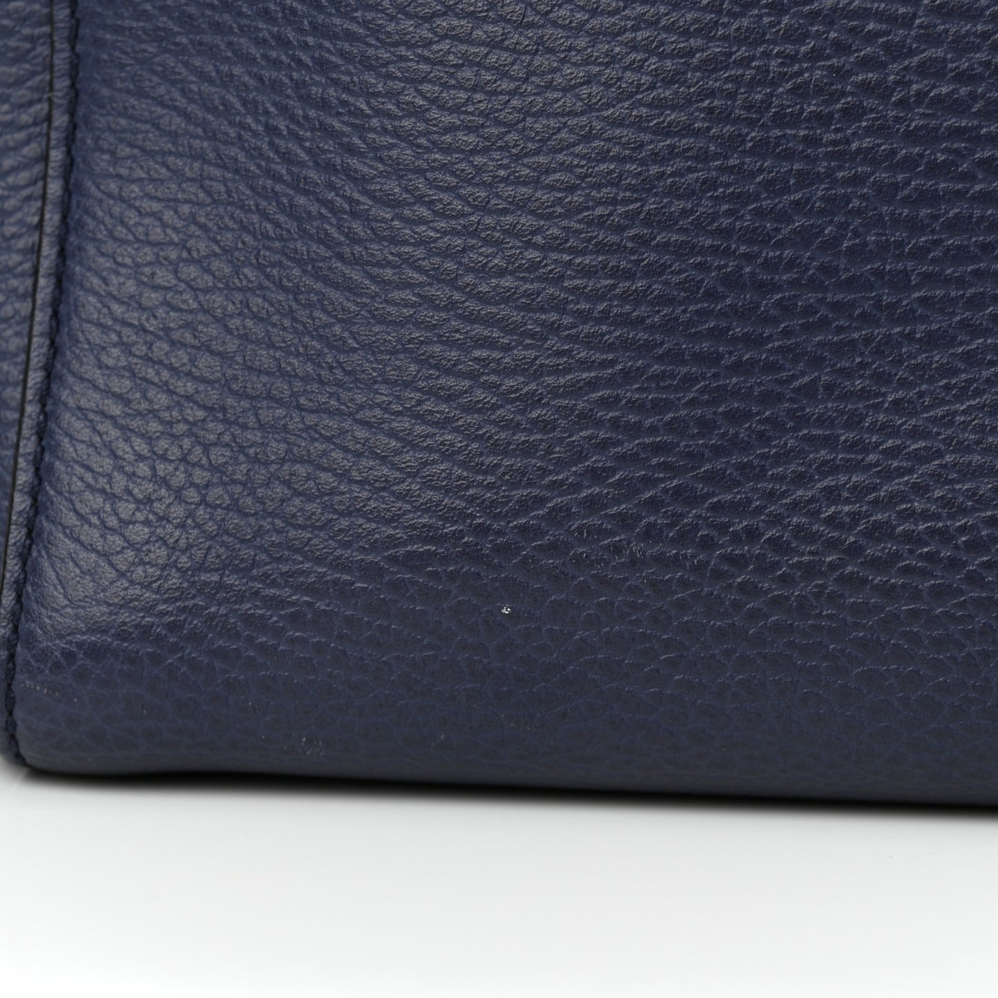 Dollar Calfskin Small Swing Tote Classic Marine Deep Cobalt