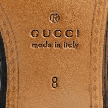 Gucci Calfskin Granada Kid Embroidered Mens Horsebit Loafers 8 Verde 7 of 8