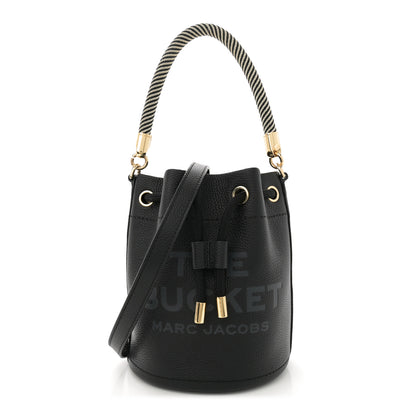 Marc Jacobs Grained Calfskin Mini The Bucket Bag Black 1 of 10