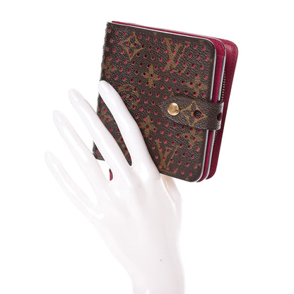 Louis Vuitton Monogram Perforated Compact Zipped Wallet Fuchsia 2 of 7