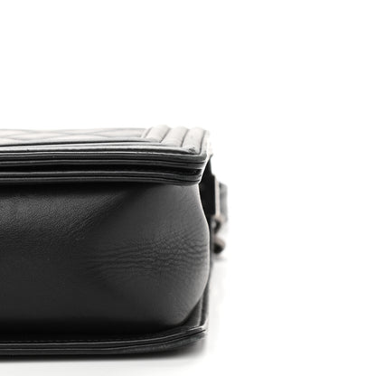 Chanel Lambskin Quilted Medium Boy Flap Black 9 of 14