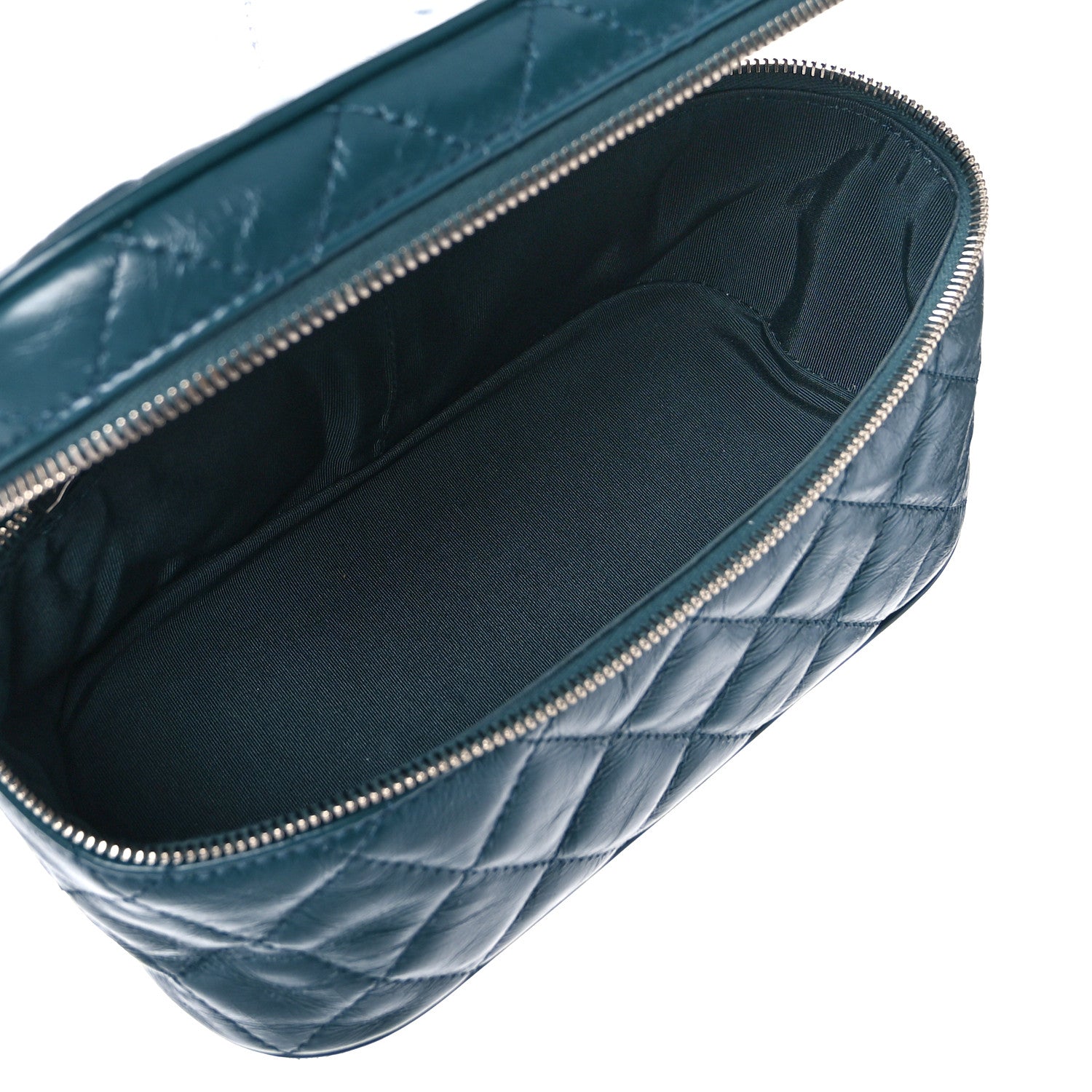 Chanel Crumpled Calfskin PVC Quilted Backpack Green 8 of 10