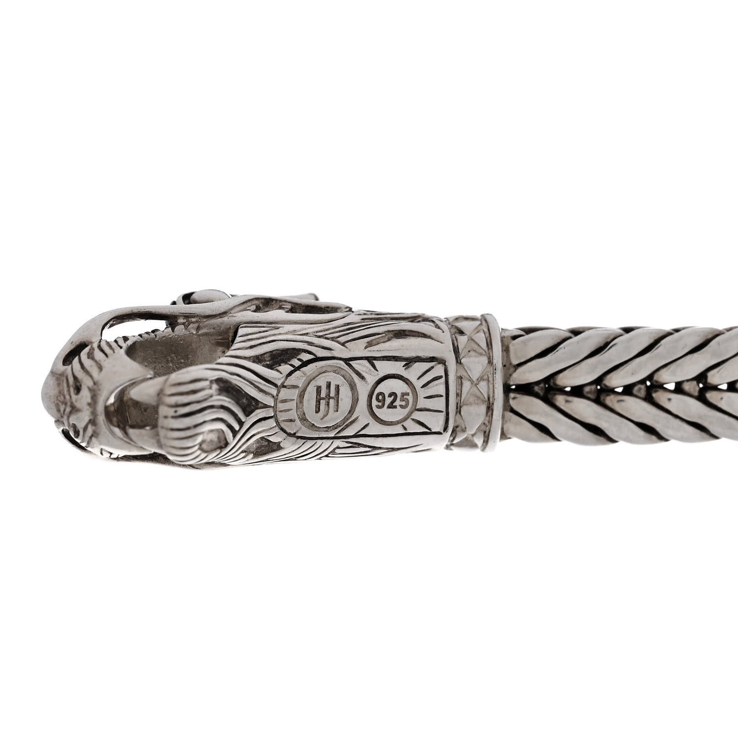 JOHN HARDY Sterling Silver Black Sapphire Legends Naga Station Bracelet