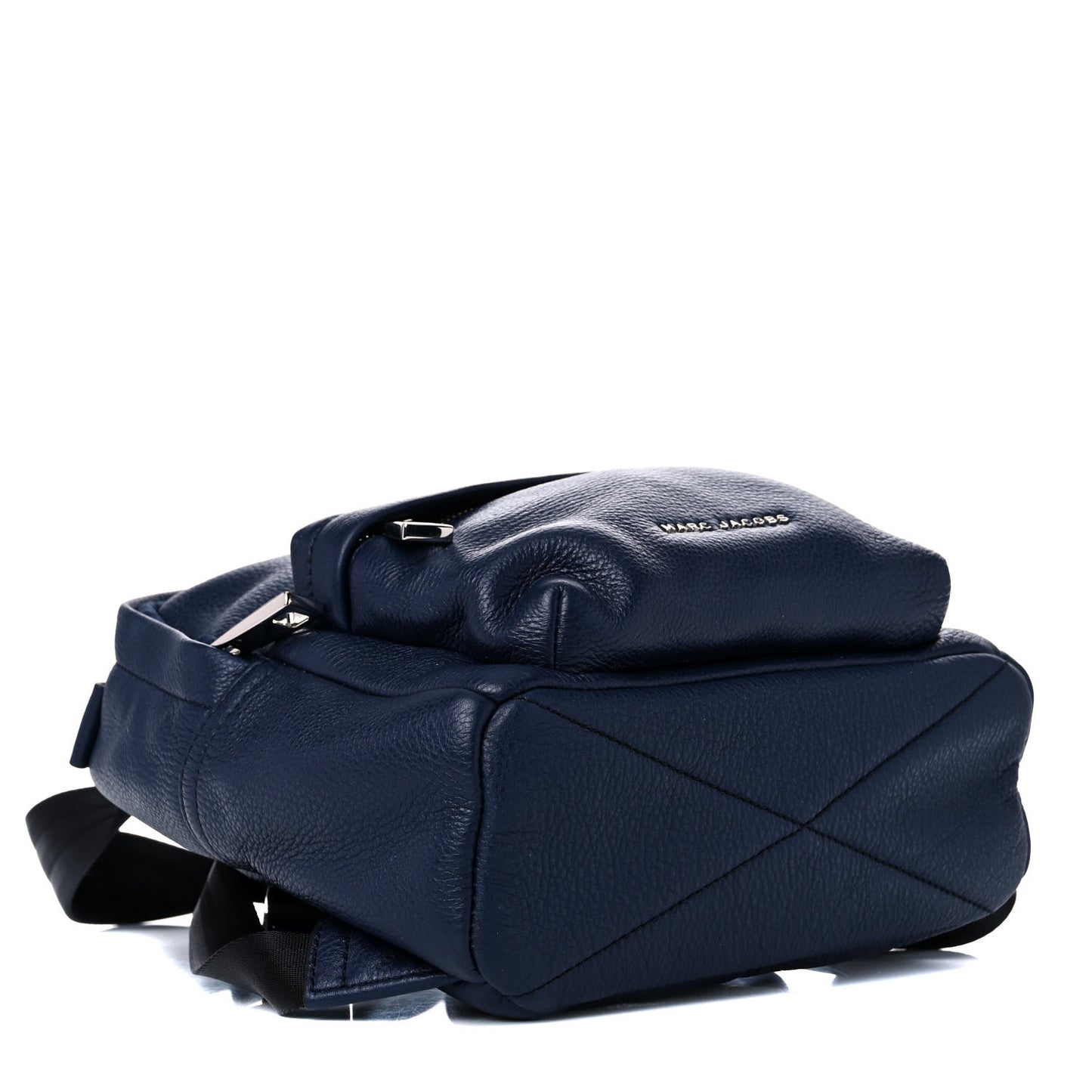 Pebbled Calfskin Varsity Backpack French Navy