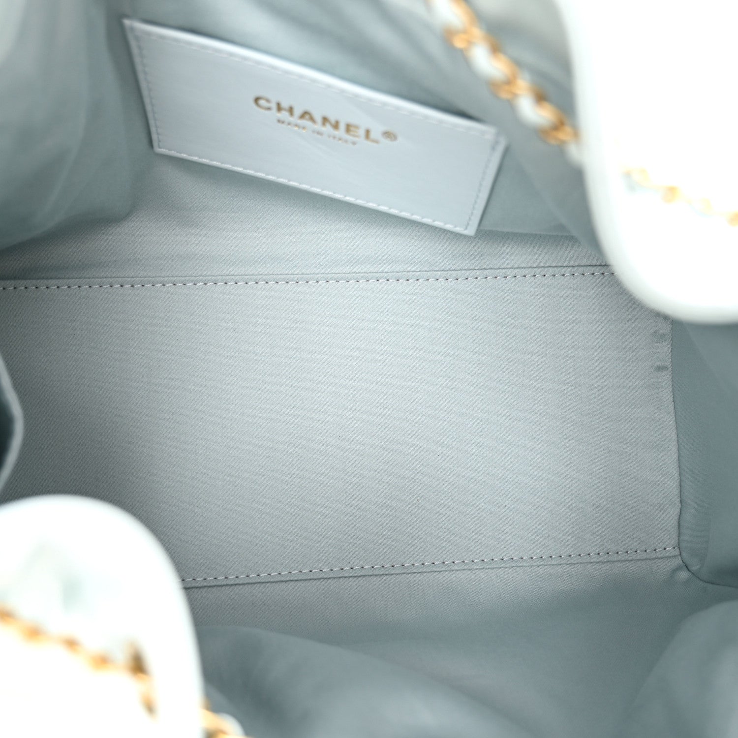 Chanel Caviar Quilted Small Chanel 25 Handbag Light Blue 5 of 10