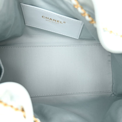 Chanel Caviar Quilted Small Chanel 25 Handbag Light Blue 5 of 10