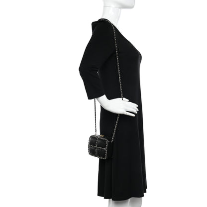 Chanel Lambskin Minaudiere Chain Clutch Black 2 of 10