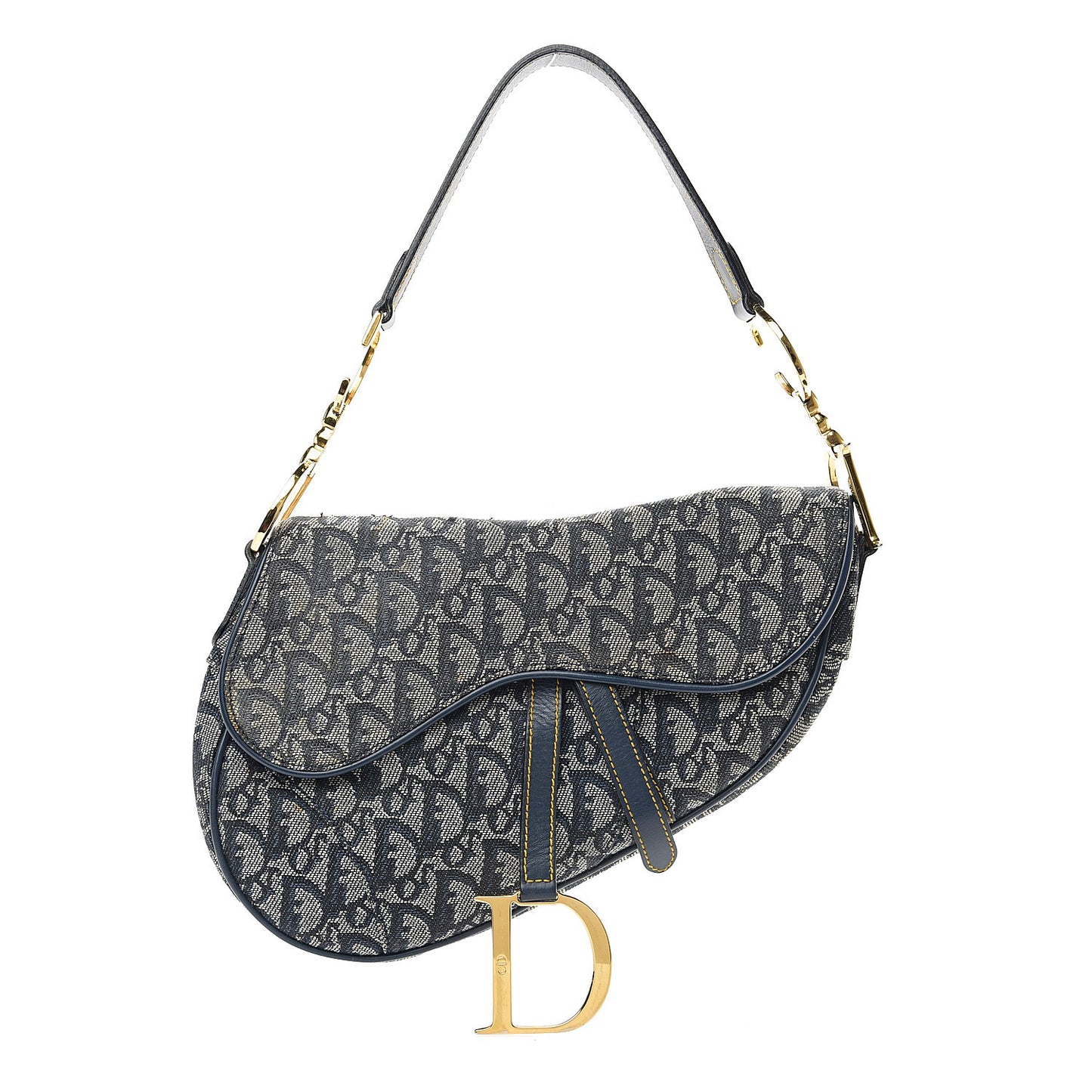 Monogram Saddle Bag Blue