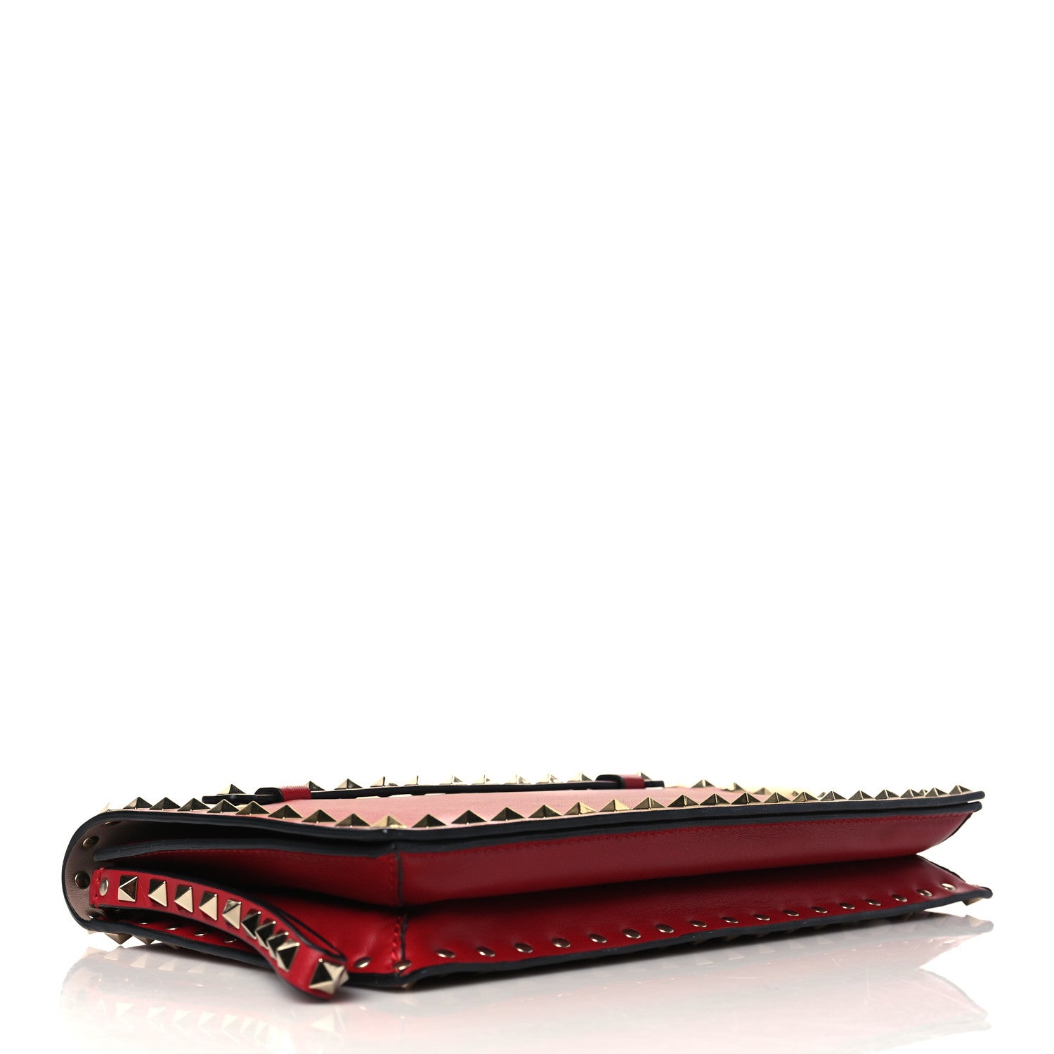 Valentino Garavani Nappa Rockstud Wristlet Clutch Rosso Valentino 5 of 7