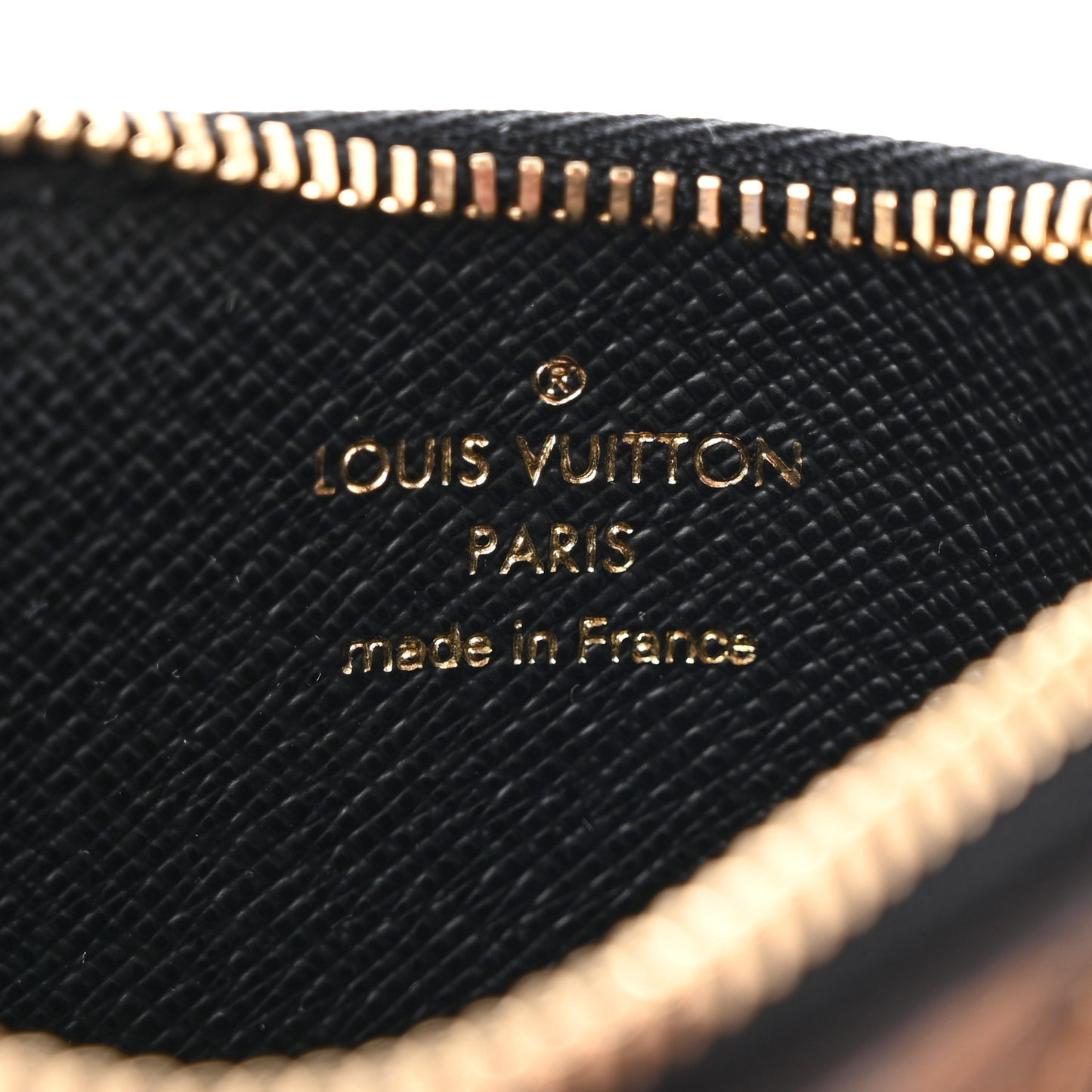 Reverse Monogram Zipped Romy Card Holder