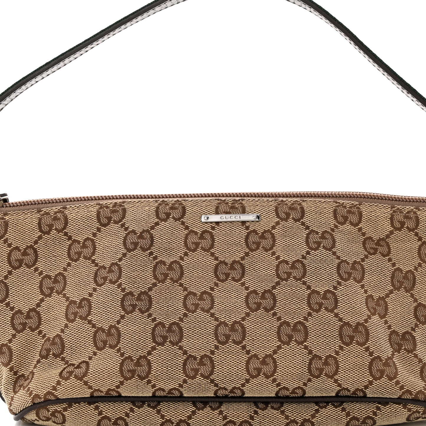Monogram Web Boat Pochette Brown