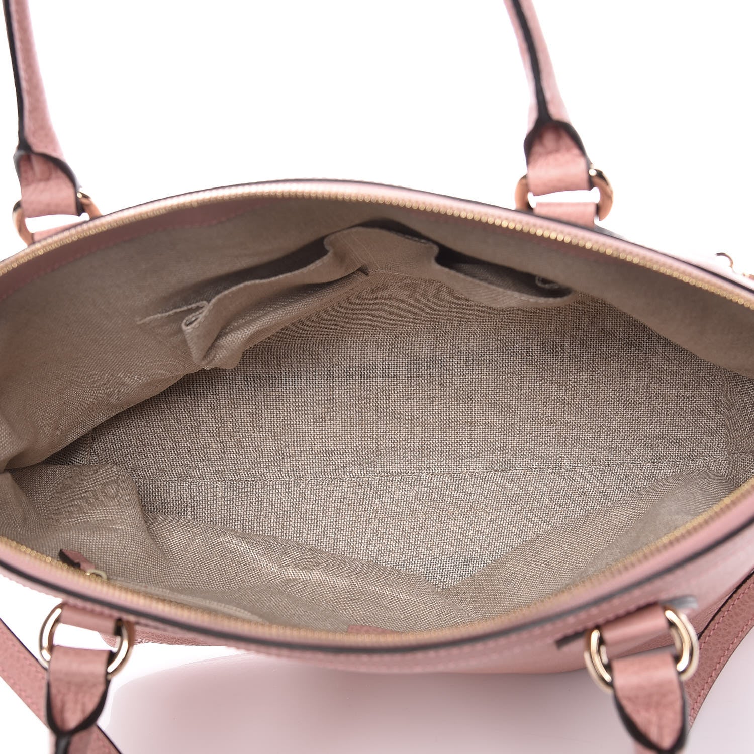 Gucci Dollar Calfskin GG Charm Dome Satchel Soft Pink 7 of 9