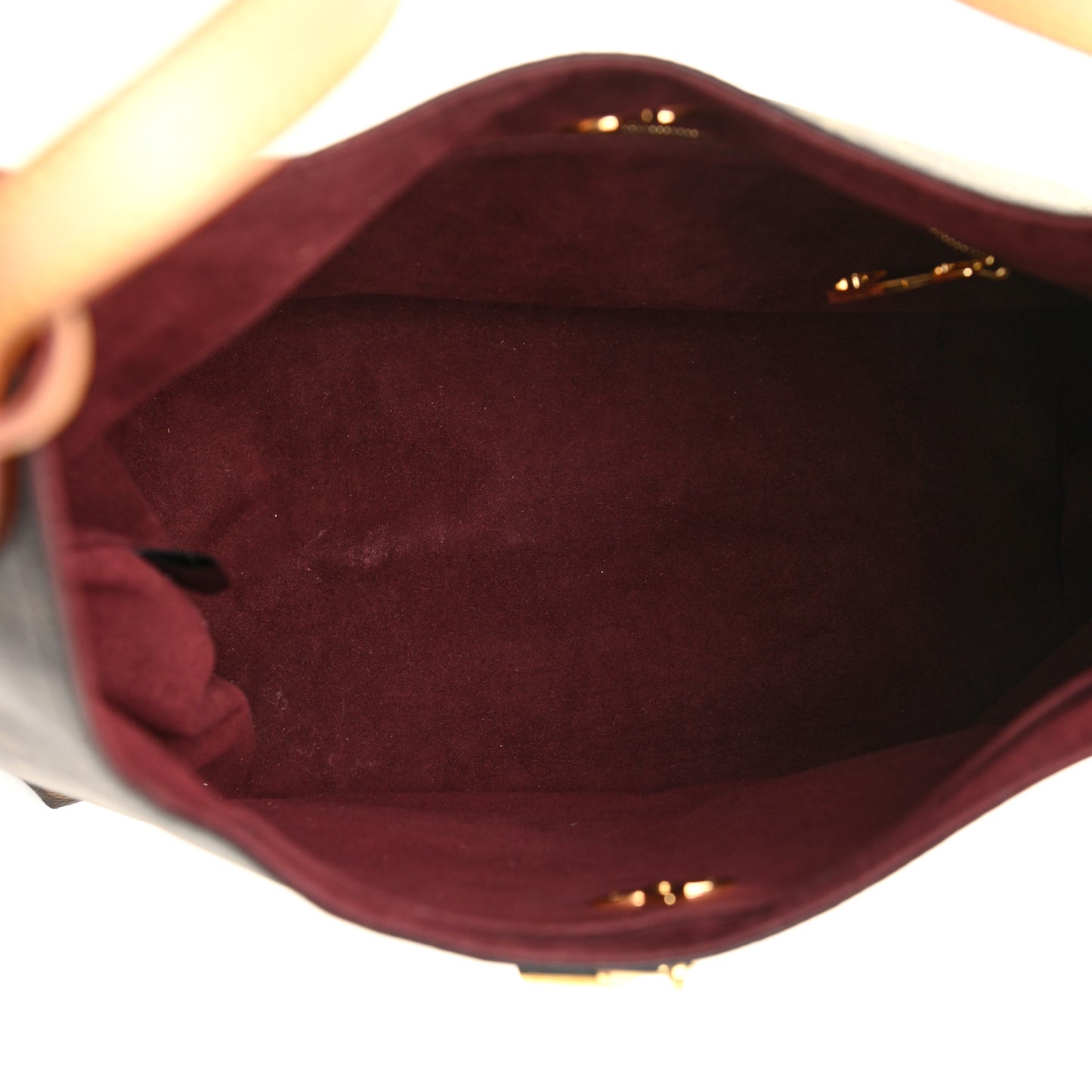 Monogram Flower Hobo Beige