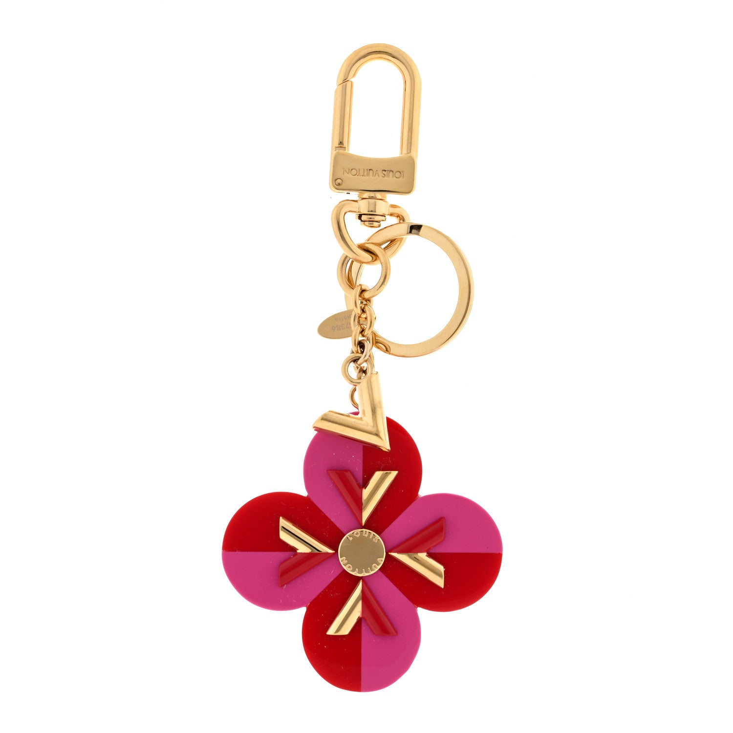 Louis Vuitton Flower and V Bag Charm PM Pink Pink 1 of 3