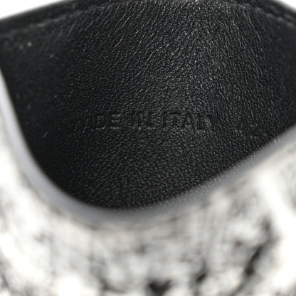 Christian Dior Calfskin Plan De Paris Print Card Holder White Black 7 of 9