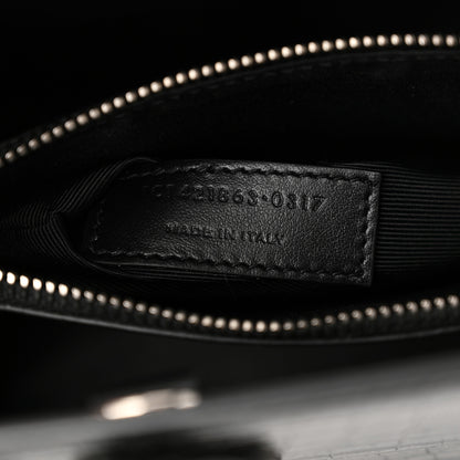 Saint Laurent Calfskin Crocodile Embossed Baby Sac De Jour Black 7 of 15