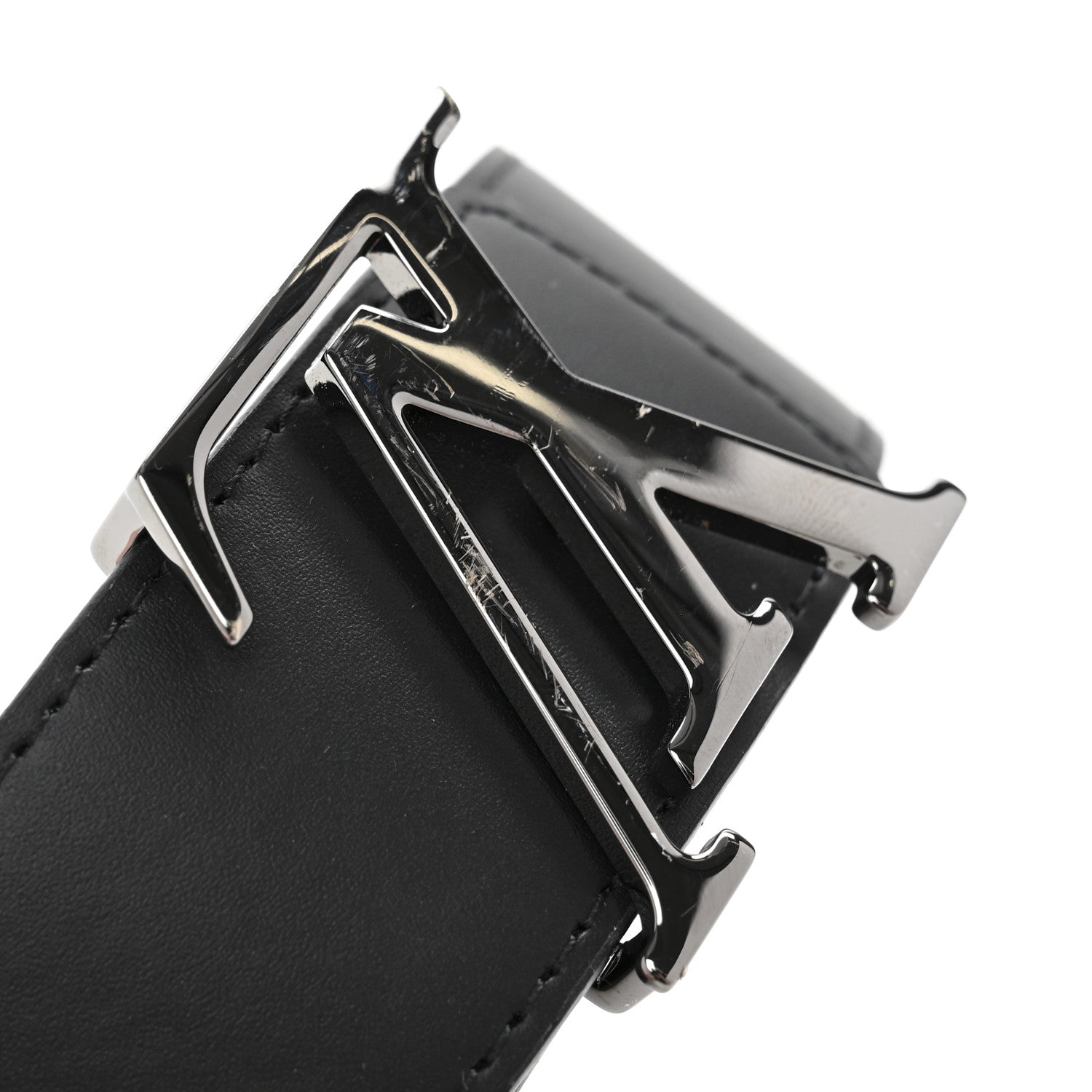 Louis Vuitton Damier Graphite 40mm LV Initiales 90 36 Belt 8 of 9