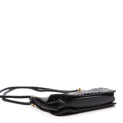 Bottega Veneta Nappa Intrecciato Shoulder Bag Black 4 of 11