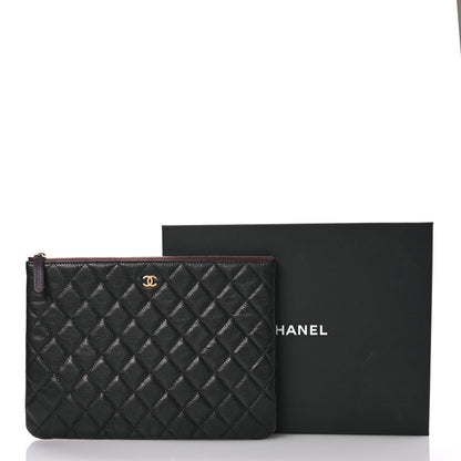Chanel Caviar Quilted Medium Cosmetic Case Black 8 of 8