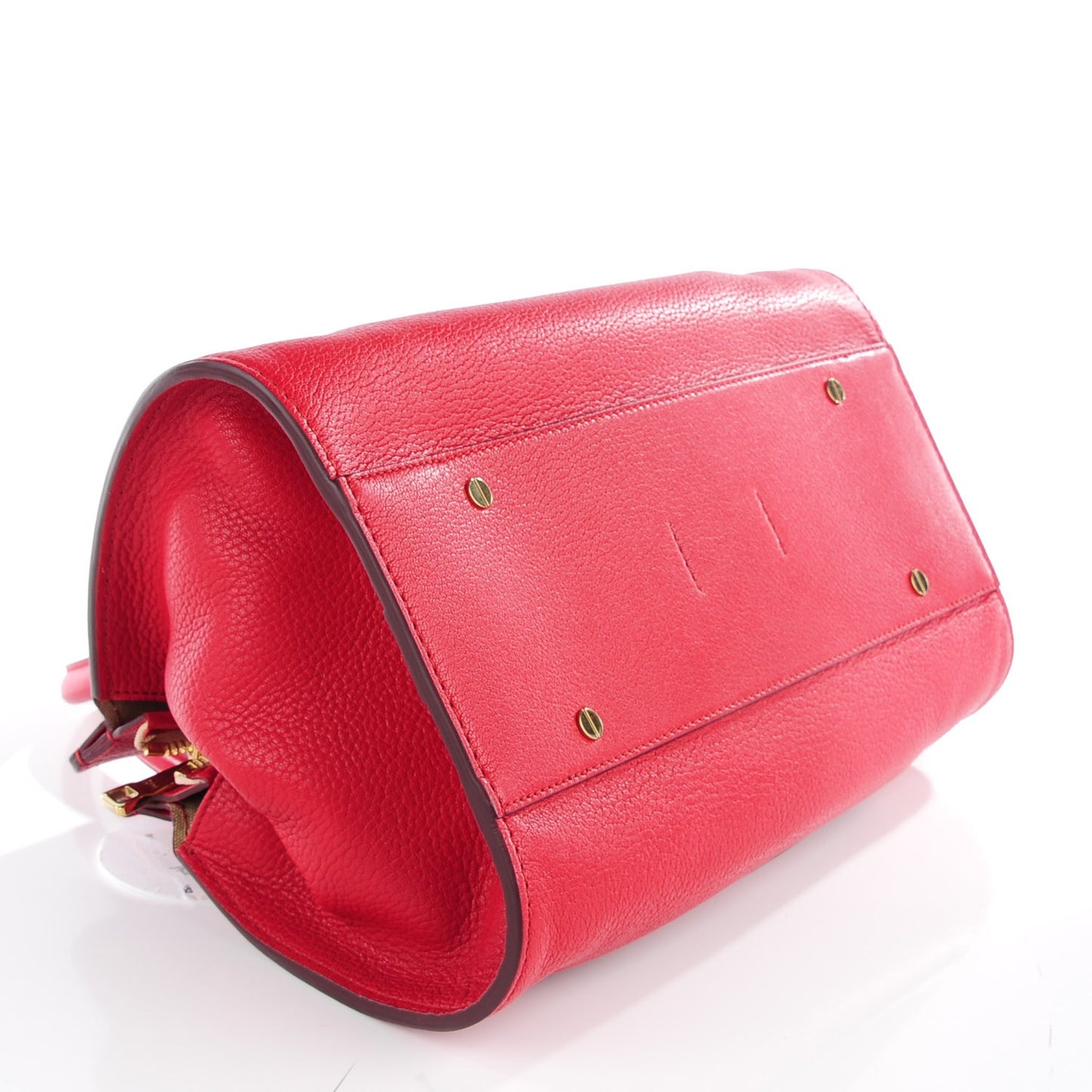 Calfskin Medium Everston Satchel Acerola