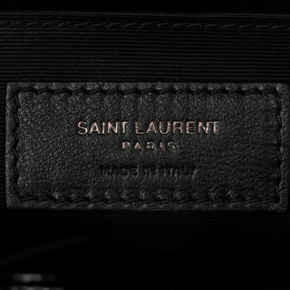 Saint Laurent Patent Calfskin Matelasse Monogram Lou Camera Bag Black 6 of 10