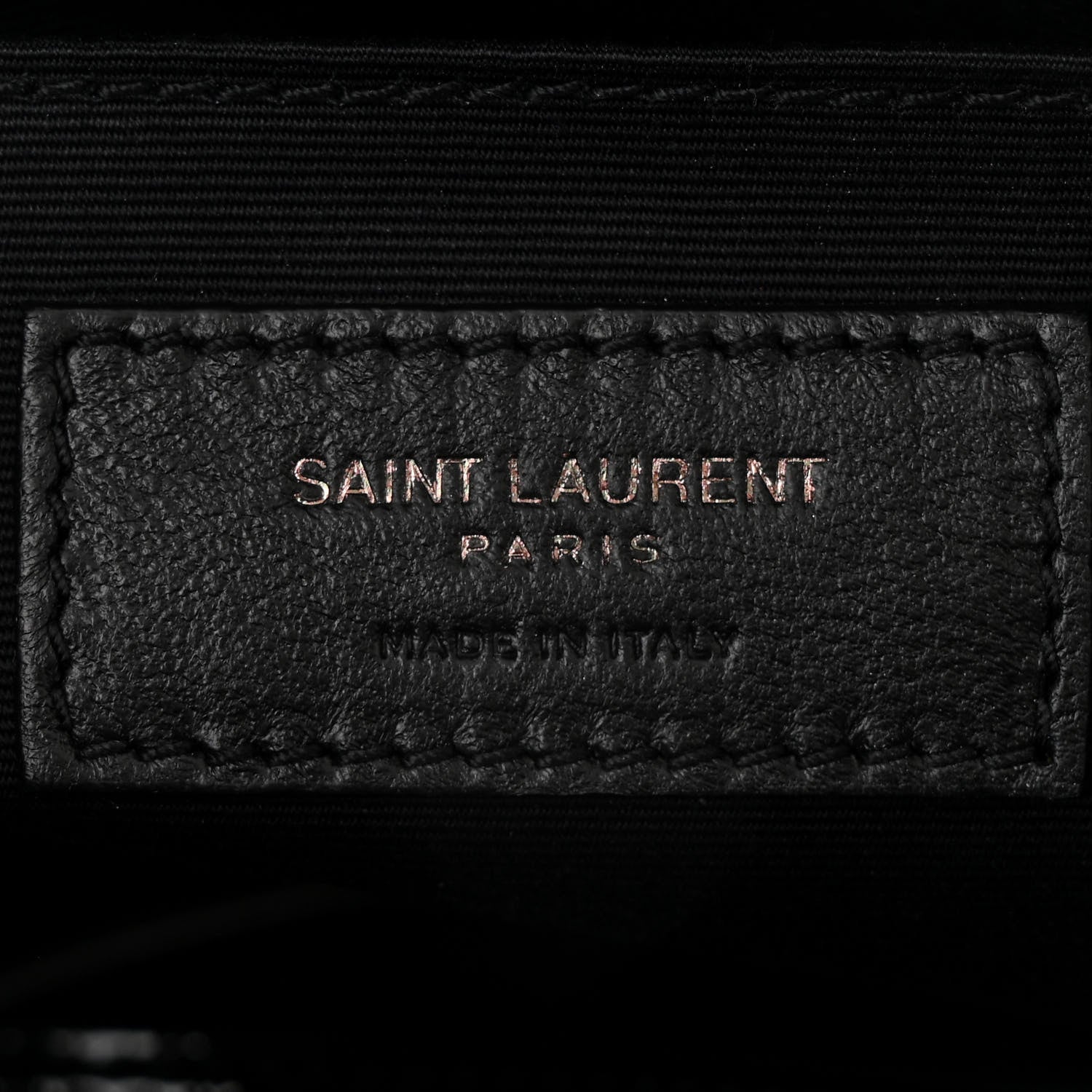 Saint Laurent Patent Calfskin Matelasse Monogram Lou Camera Bag Black 6 of 10