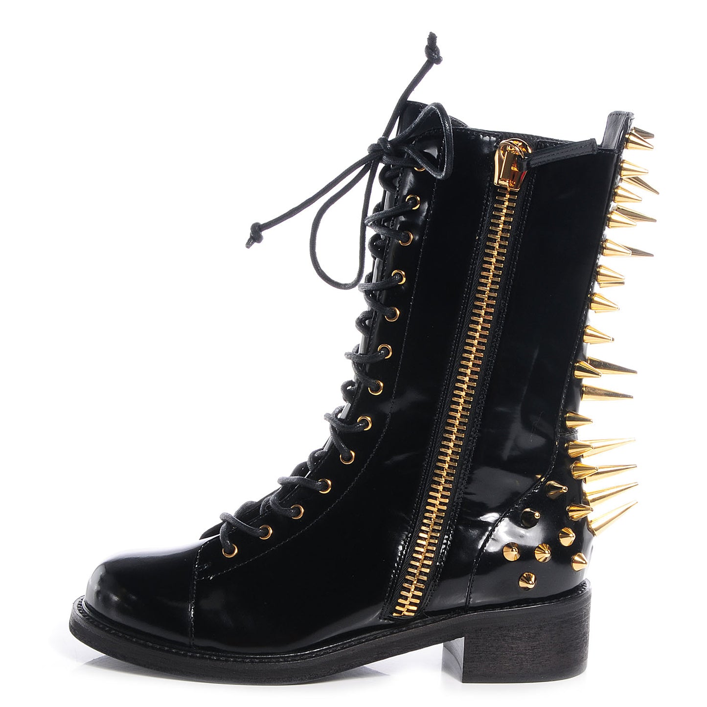 GIUSEPPEZANOTTIPatentStuddedDaphneBikerBoots37.5NeroBlack
