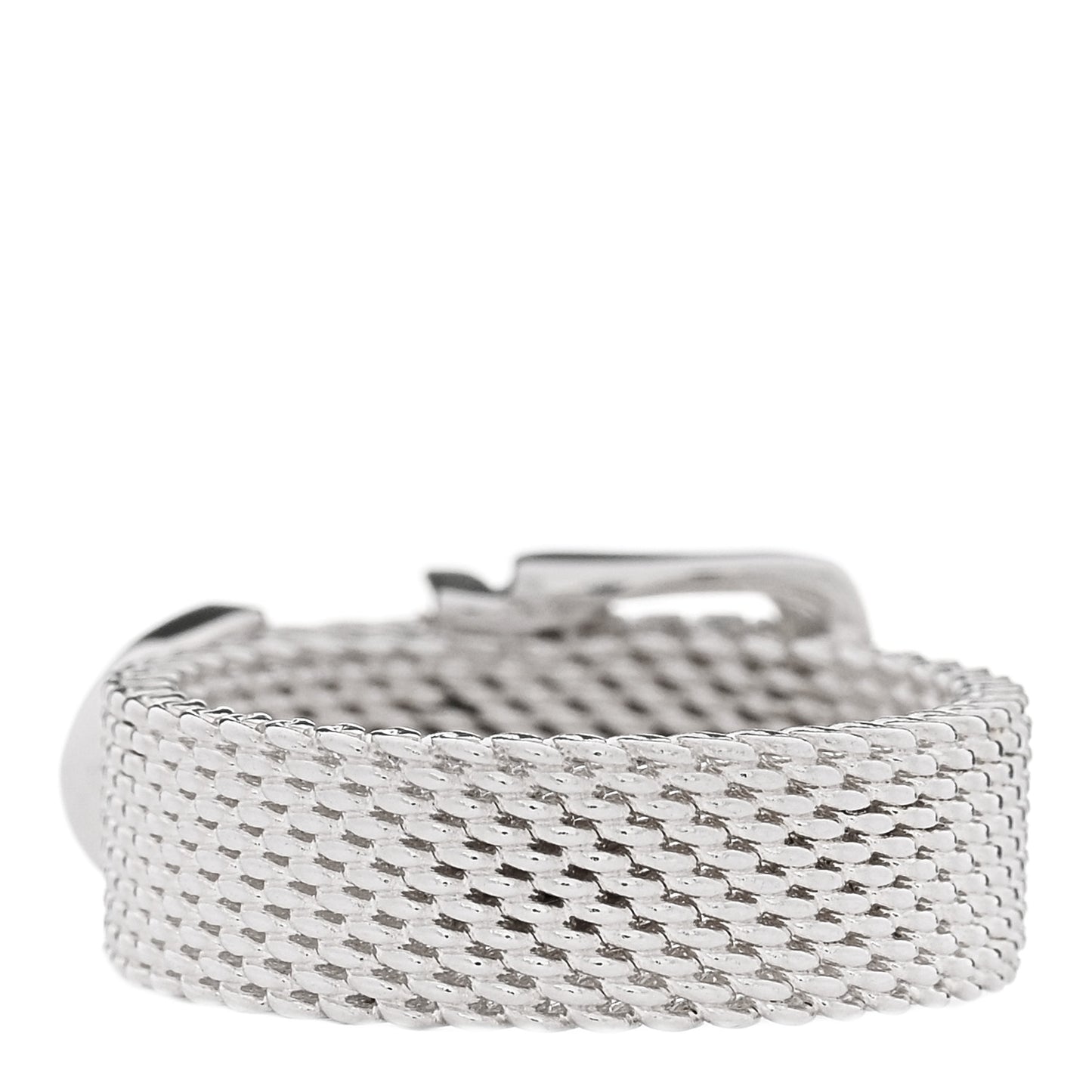 Sterling Silver Somerset Mesh Buckle Ring 47 4.25