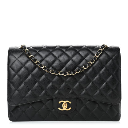 Chanel Caviar Quilted Maxi Double Flap Black 1 of 12