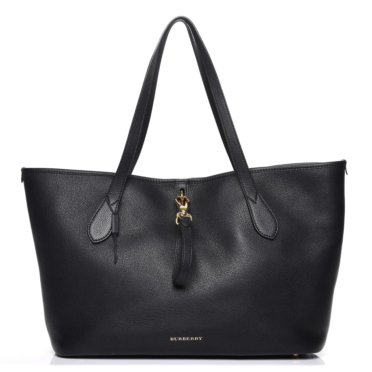 Grainy Calfskin Medium Honeybrook Tote Black
