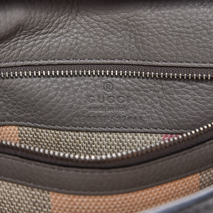 Gucci Cellarius Calfskin Small Bamboo Daily Top Handle Bag Storm Grey 7 of 14