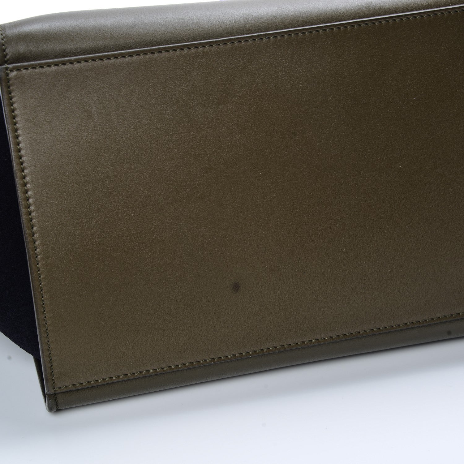 Celine Velluto Calfskin Suede Medium Tri-Color Trapeze 7 of 8