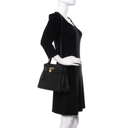 Hermes Togo Kelly Retourne 28 Black 2 of 10
