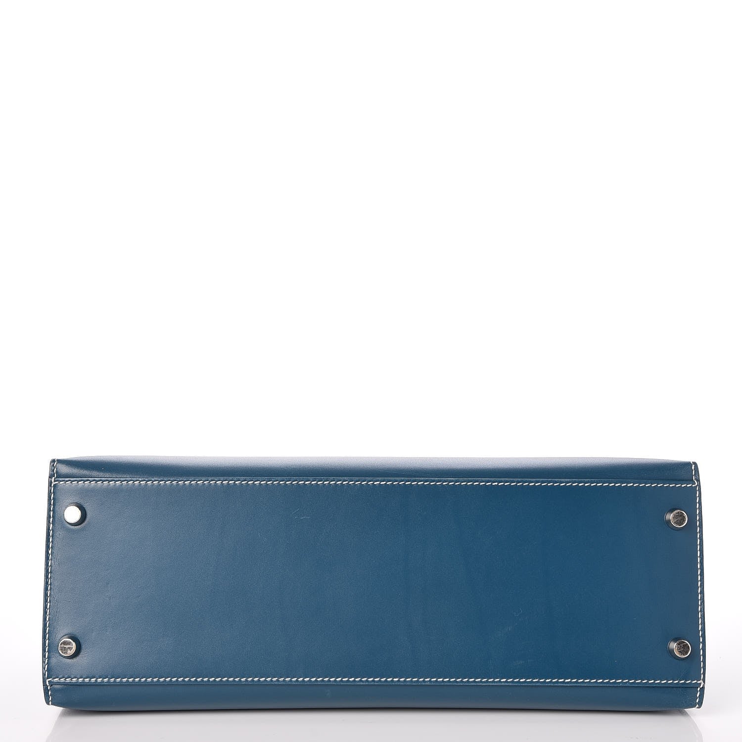 Hermes Tadelakt Kelly Sellier 32 Bleu Thalassa 6 of 33
