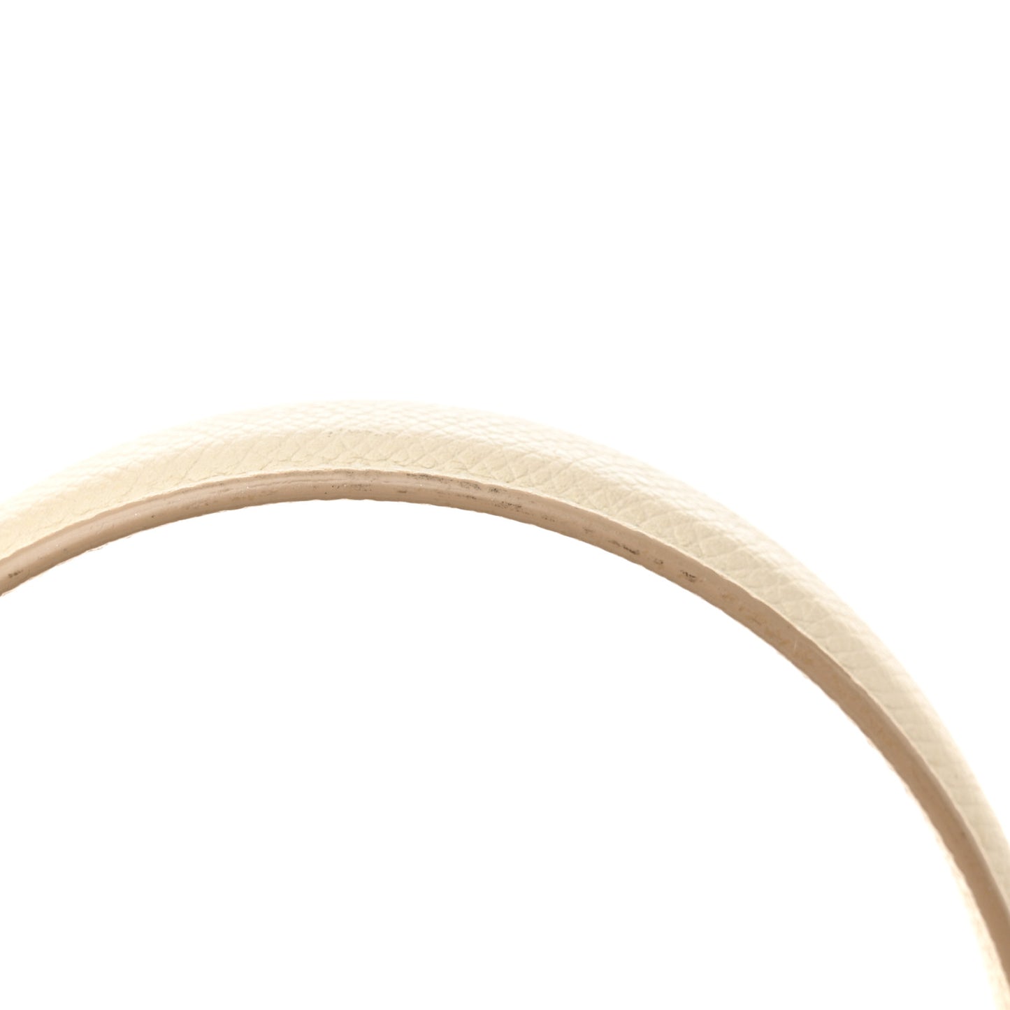 Grained Calfskin Micro Belt Bag White