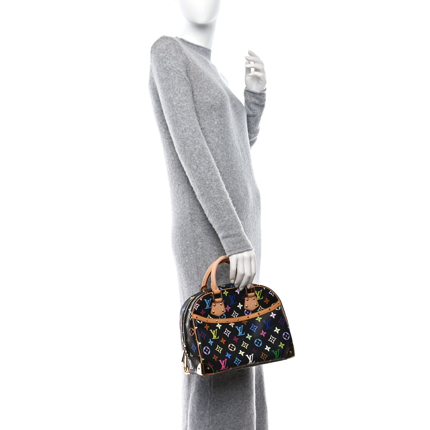 Louis Vuitton Monogram Multicolor Trouville Black 2 of 11