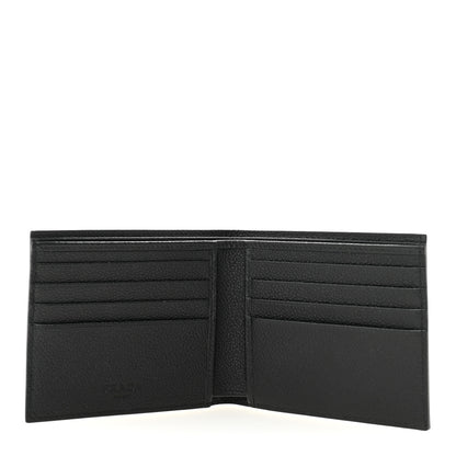 Prada Vitello Micro Grain Bi-Fold Wallet Black 6 of 7