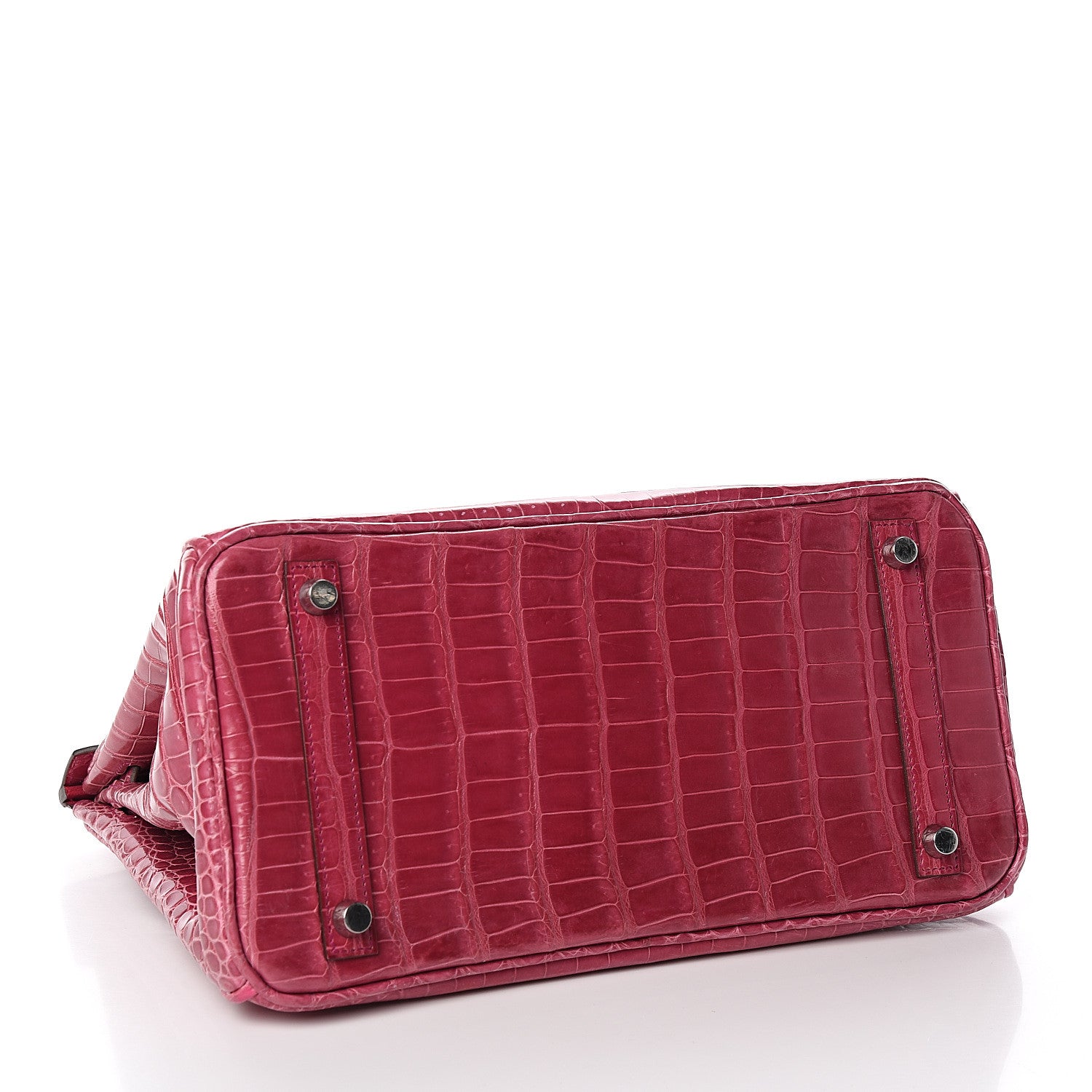 Hermes Shiny Porosus Crocodile Birkin 30 Rose Tyrien 4 of 36
