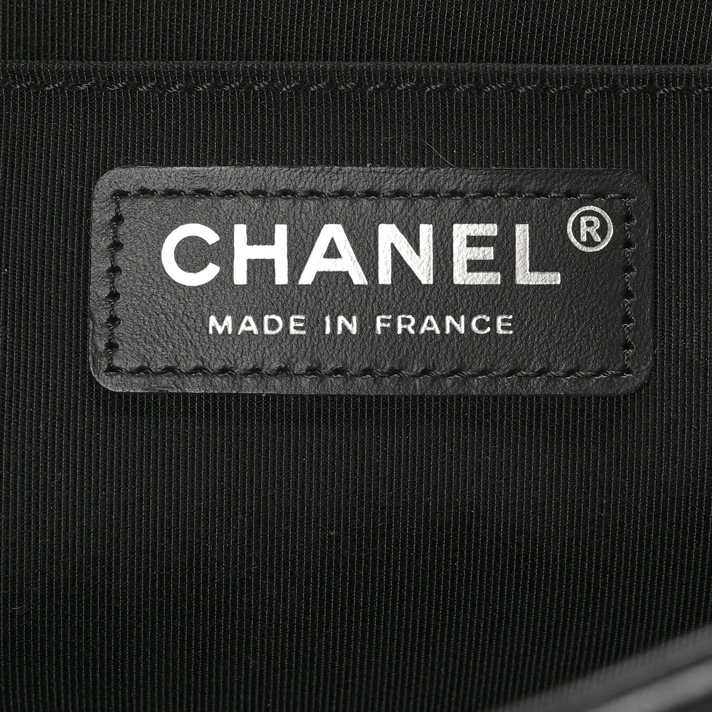 Lambskin Chevron Quilted Medium Boy Flap Black
