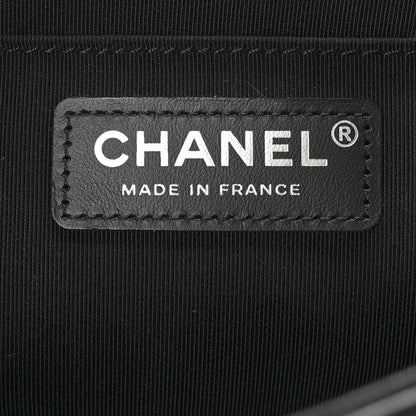 Chanel Lambskin Chevron Quilted Medium Boy Flap Black 6 of 10