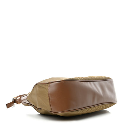 Prada Tessuto Nylon Hobo Tortora 3 of 4