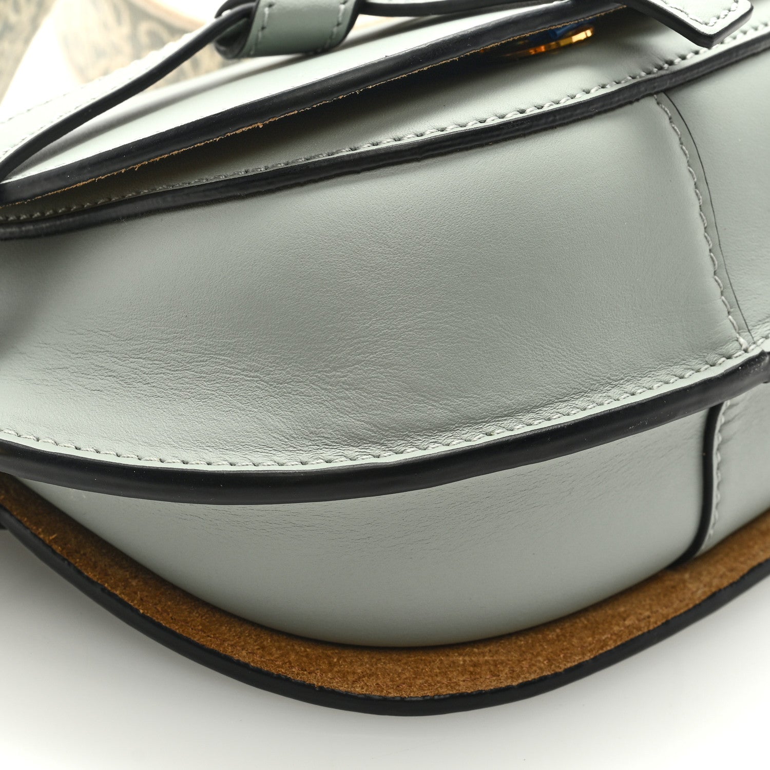 Loewe Calfskin Jacquard Mini Gate Dual Bag Ash Grey 7 of 8