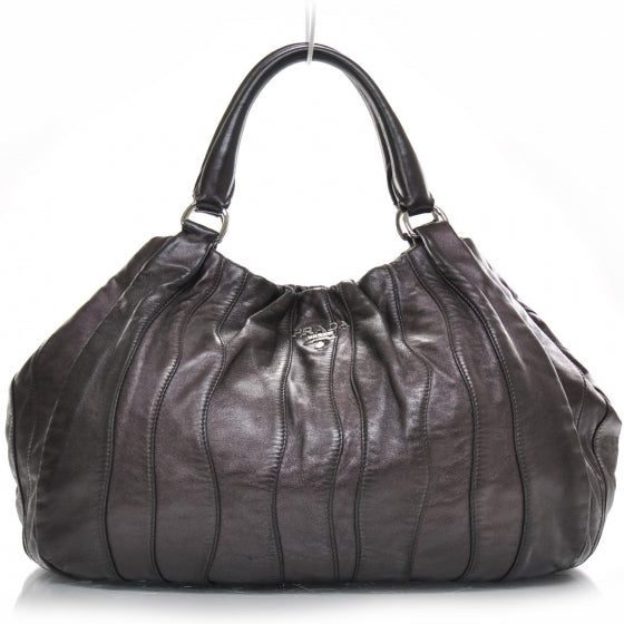 Prada Nappa Mordore Stripes Shoulder Bag Ribes 1 of 12