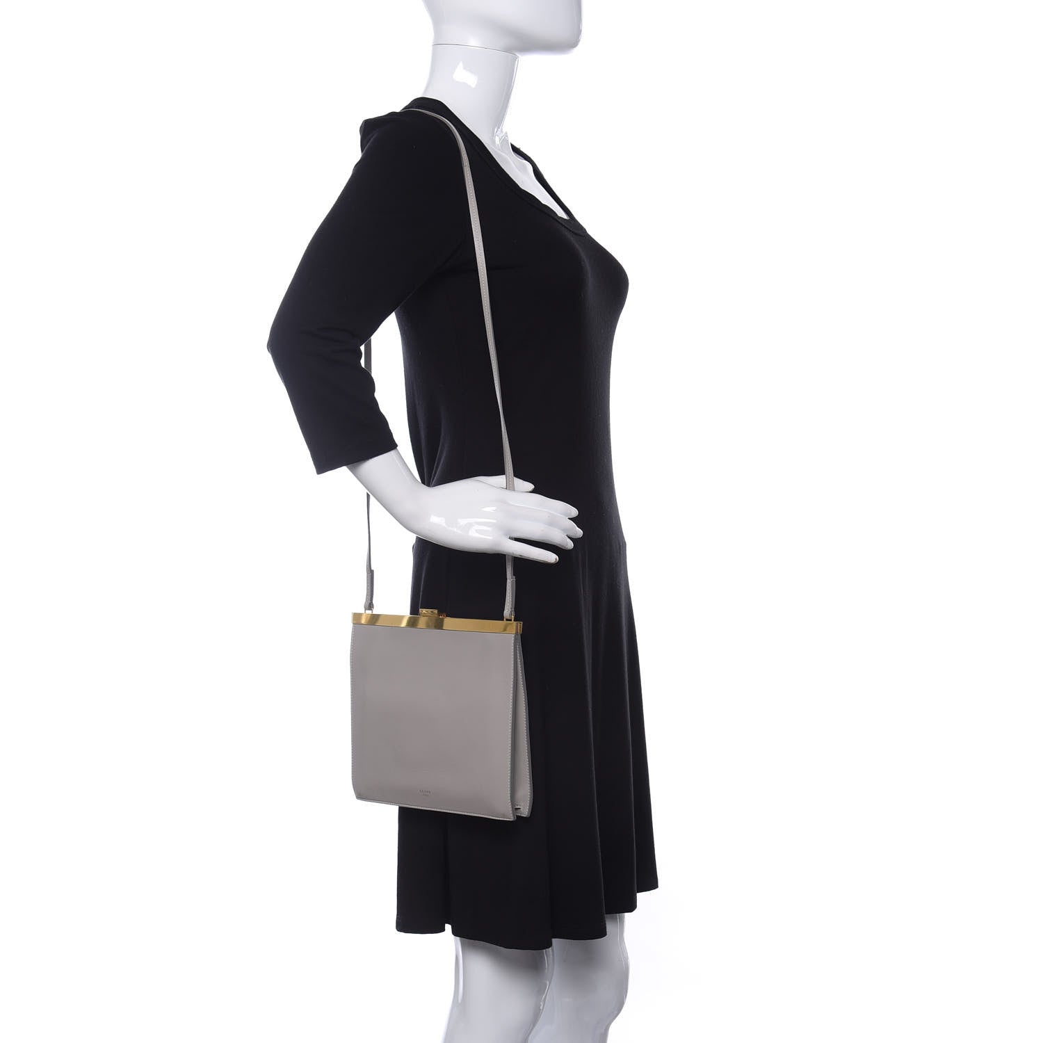 Celine Smooth Calfskin Mini Clasp Bag Beige 2 of 12