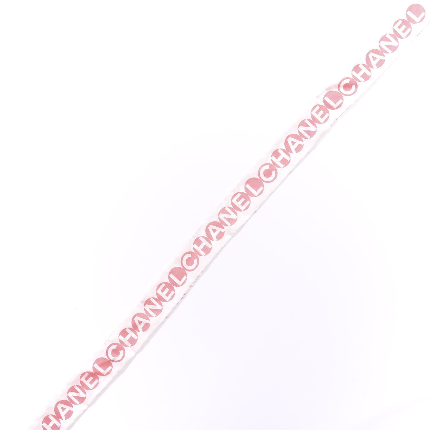 Chanel Silk CC Slim Bandeau Scarf Pink Grey 2 of 5