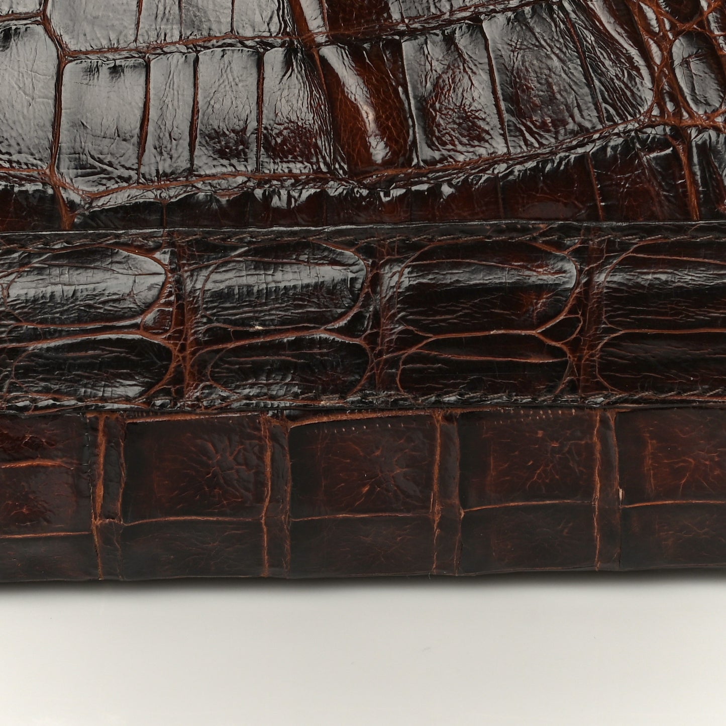 Crocodile Clutch Brown